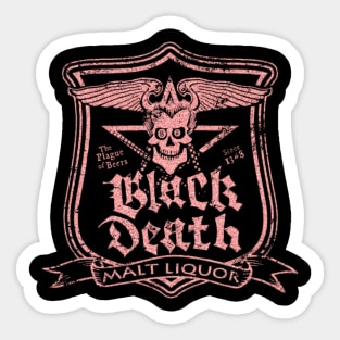 Black Death Malt Liquor Vintage Sticker